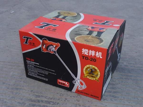 110v Or 230v 1500W Cement Mixers Portable Hand Paint Mixer for plaster, Cement/ Mortar Tile Adhesive