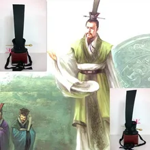 Hanfu Hair Tiaras три царства период император Шу LiuBei шляпа китайский большой поэт QuYuan волос тиары для мужской шапка для косплея