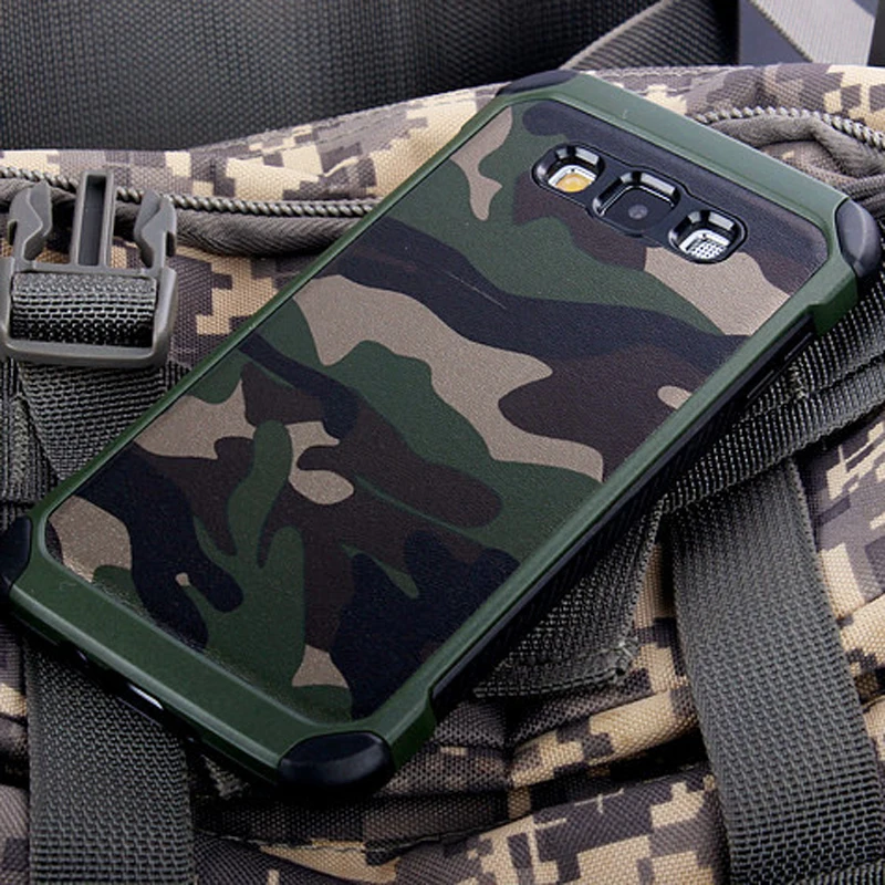 

Army Camo Camouflage Pattern back cover Hard Plastic TPU Armor Anti-knock protective case For Samsung Galaxy J5 Prime On5 2016