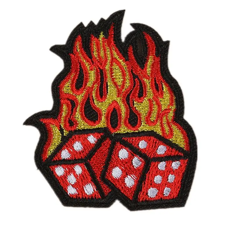 

Custom Iron On Embroidered Patch applique woven badge customized logo available