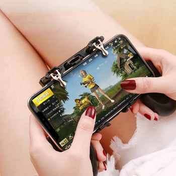 

For PUBG STG FPS Game Trigger Cell Phone Mobile Controller Fire Button Gamepad L1R1 Aim Key Joystick for iphone Android