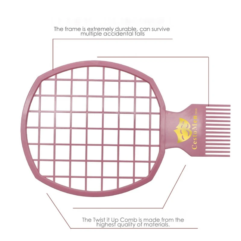 Новый женский мужской Расческа с закручивающимися волосами Профессиональный кудрявый гребень с грязной оплеткой завивка стиль гребень