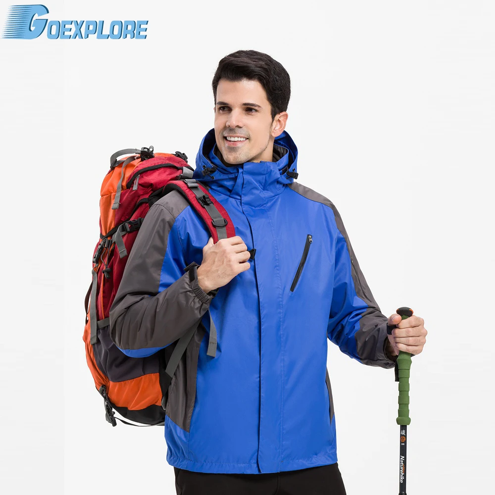 

Goexplore Man Thicken Outdoor Jacket winter Brand Waterproof Hiking Camping Outdoor Climbing Clothes Sportwear hunting jacket