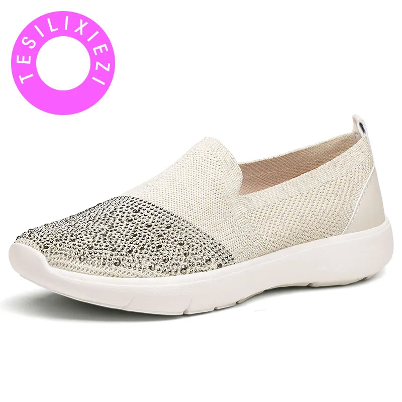 

HOT 2018 Spring Summer Women Slip on Flat Shoes Comfortable Fashion Casual Fly Light Breathable Women's Flat Shoes Chaussures