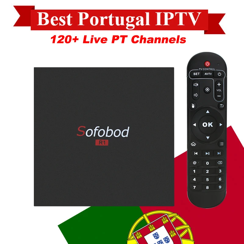 Portugal Android TV Box 1G 8G + 1 Year IPTV Portugal Portuguese Germany