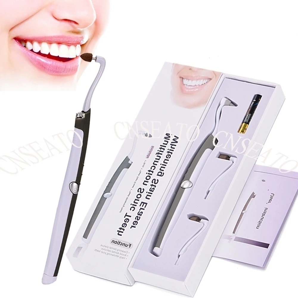 

Multifunctional LED Light Sonic Dental Tooth Polishing Teeth Whitening Stain Remover Oral Care Teeth Whitener with 4 Heads