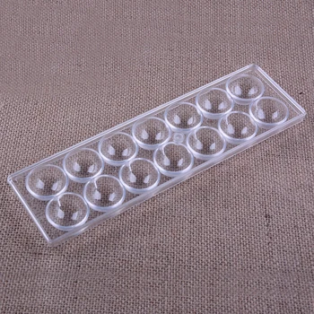 

2 PC per Set Half Ball Semi Round 3D Shape Chocolate Mold PC polycarbonate kit kat Chocolate Ice Jelly Pudding Mould