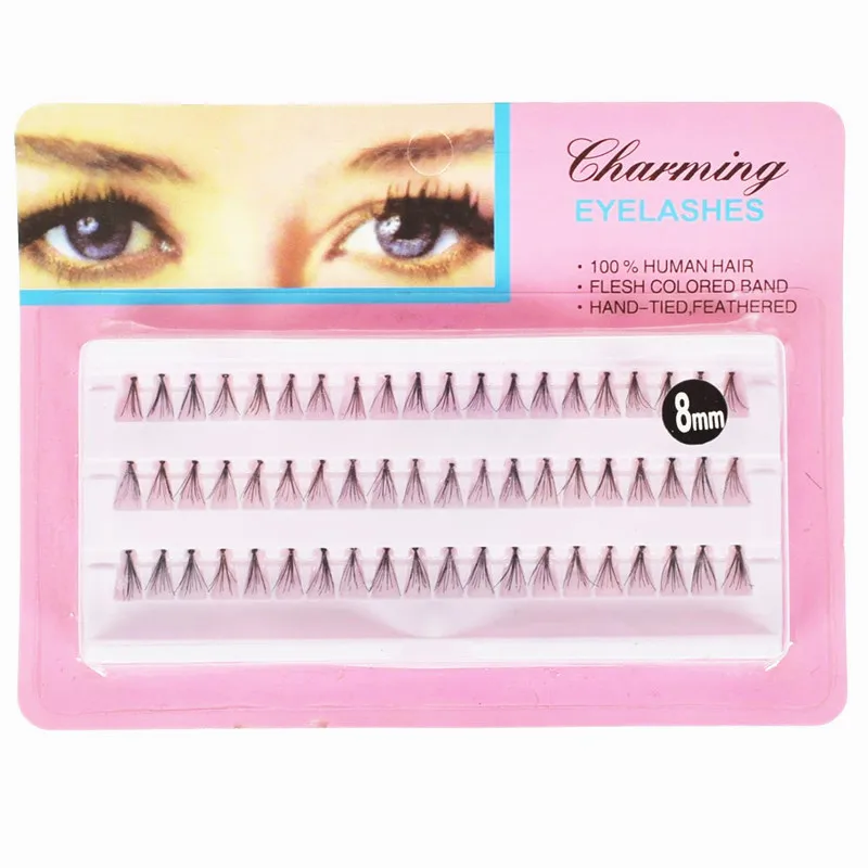 

1 Box 8/10/12/14mm Length Black False Eyelash Individual Wave Mink Eyelashes Extension Soft Comfortable To Wear