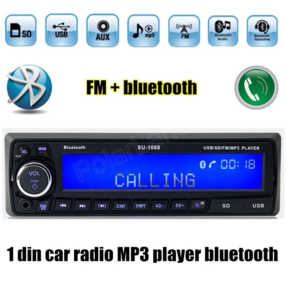 12V Bluetooth USB/SD/AUX MP3 player Radio Car Electronic vehicle Stereo