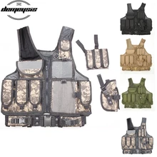 Верхняя одежда охотничий жилет военный тактический жилет армейский охотничий страйкбол жилет Мульти Карманы страйкбол тактический жилет панитбол