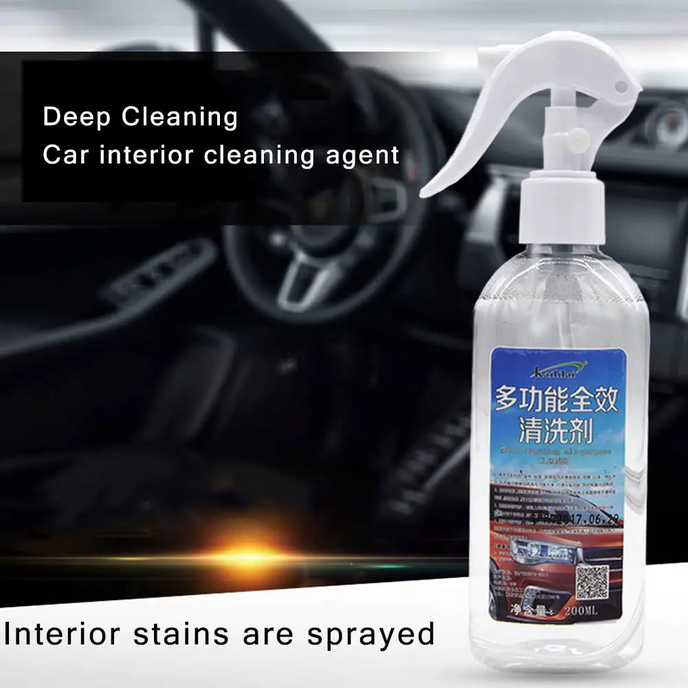200ML New Multi-Functional Foam Cleaner All- Purpose Water Cleaner Car Interior Cleaning Agent