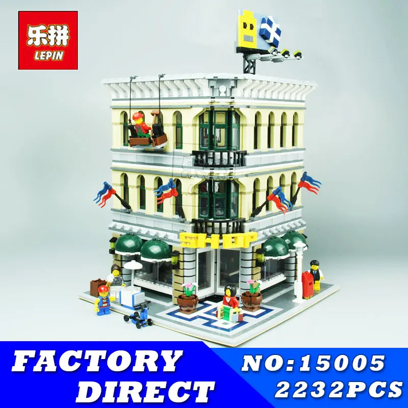 

2017 DHL LEPIN 2182Pcs Grand Emporium Model Creator City Street Building Kits Blocks Bricks Toy Compatible Children Toy Gifts