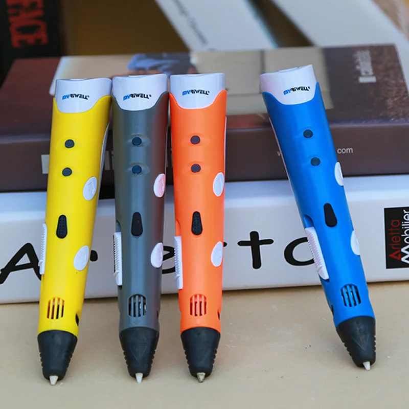 Myriwell 3d القلم 3d طابعة القلم 1.75 مللي متر ABS/خيوط PLA 3d قلم رسم + الشحن + 5 قالب و أفضل عيد الميلاد/عيد ميلاد هدايا