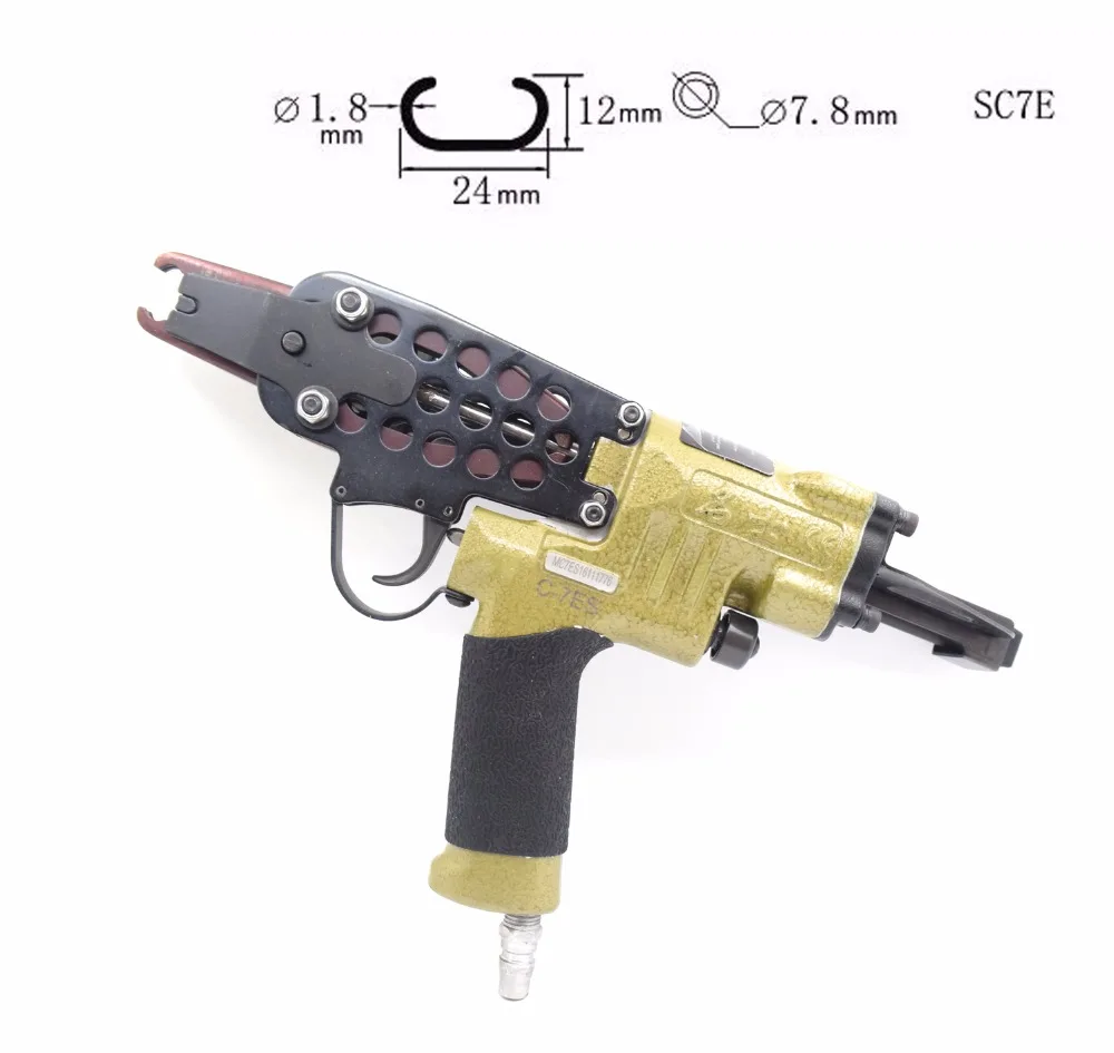 

Pneumatic Air Tools C-Ring NAILER Hog Ring Plier Poultry Cage Coop Wire Bind Tie Up SC7E Air nail gun C Nailer Original quality