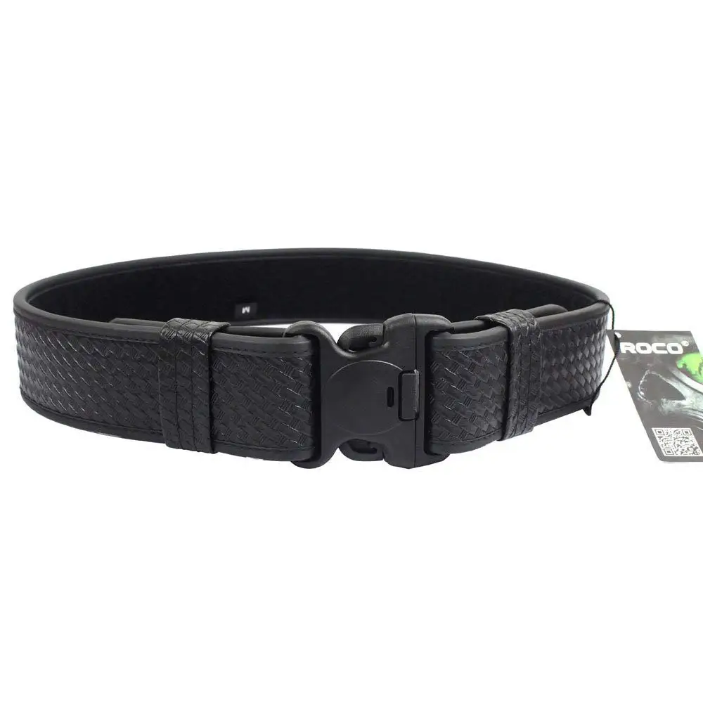 

ROCOTACTICAL Basketweave Police Duty Belt, Web Duty Belt with Loop Liner