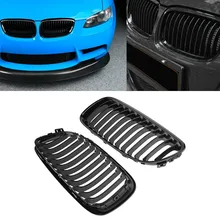 Передняя решетка для BMW E90 3-ей серии E90 E91 LCI 323i 325i 328i 330i 335i 2008 2009 2010 2011 4DR черный глянец двойная линия из АБС-пластика