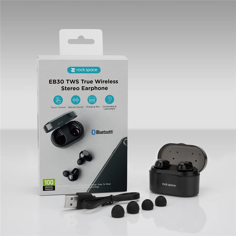 Rockspace negocios auriculares Bluetooth Wireless 3D Hifi auriculares estéreo de auriculares y banco de potencia con micrófono manos libres llamadas - 6
