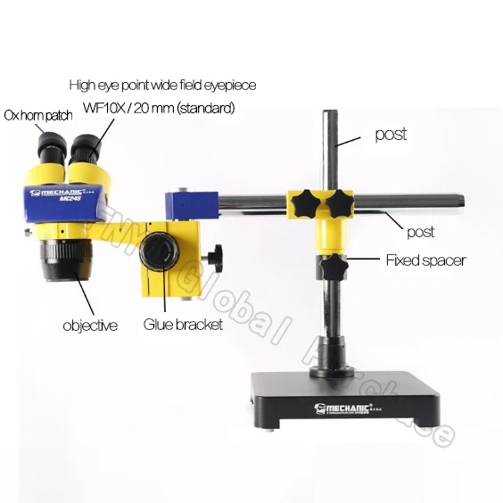 Механик промышленный бинокулярный стерео микроскоп MC24S-L1 высокой четкости двойной шестерни подходит для Мобильный телефон pcb обслуживания