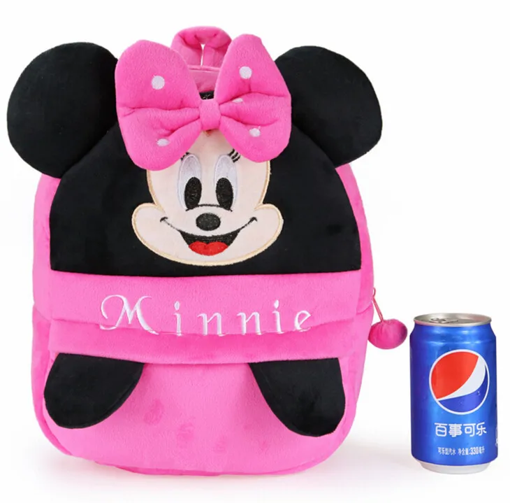 30*24 см Розовый Минни плюшевые рюкзаки мультфильм рюкзак игрушка унисекс персонаж школьная сумка для детей подарок