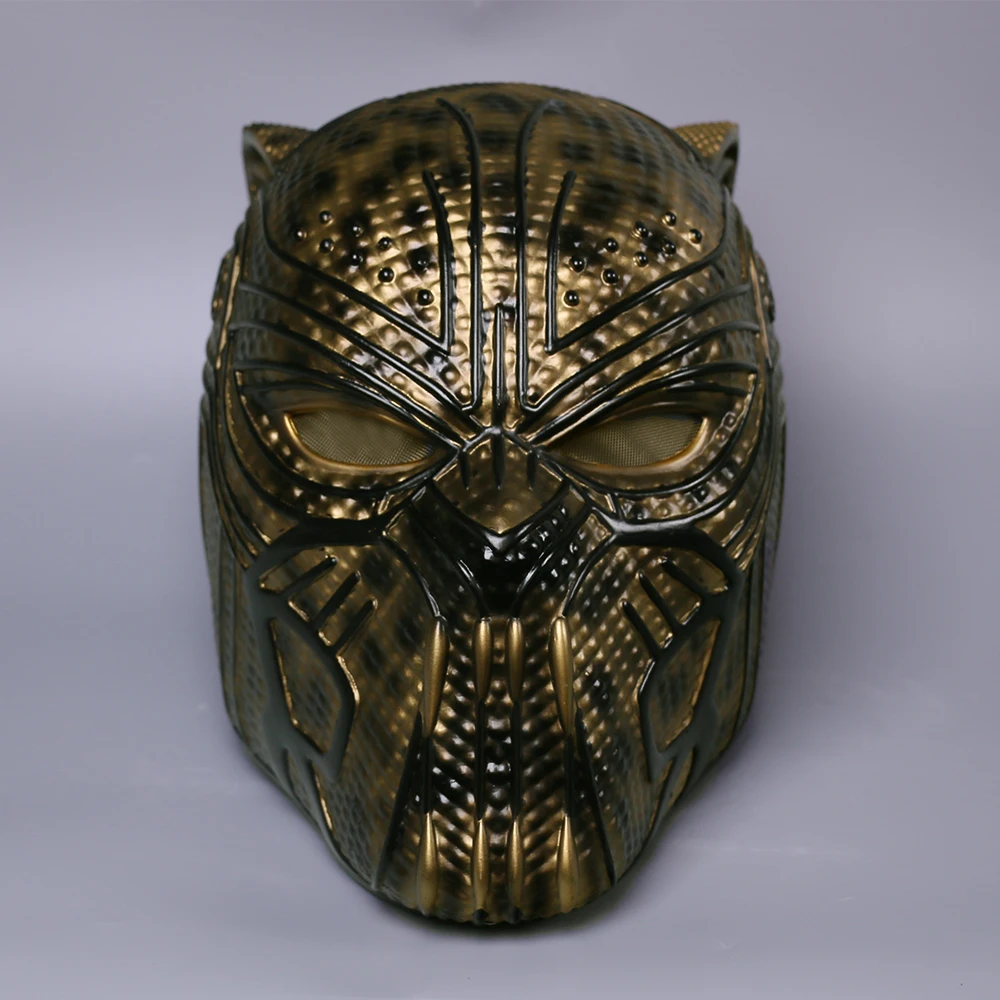 2018 New Black Panther Helmet Cosplay Avengers 3 Infinity War Superhero Mask PVC 