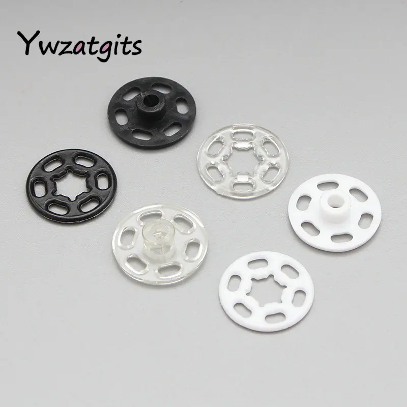 ywzatgits 20sets/lot 10mm/13mm/18mm Plastic Invisible Hidden Buttons