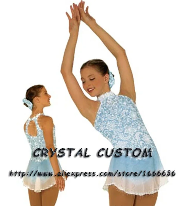

Hot Selling Ice Skating Dress For Girls Spandex Graceful New Brand Figure Skating Competition Dress Customized DR2643