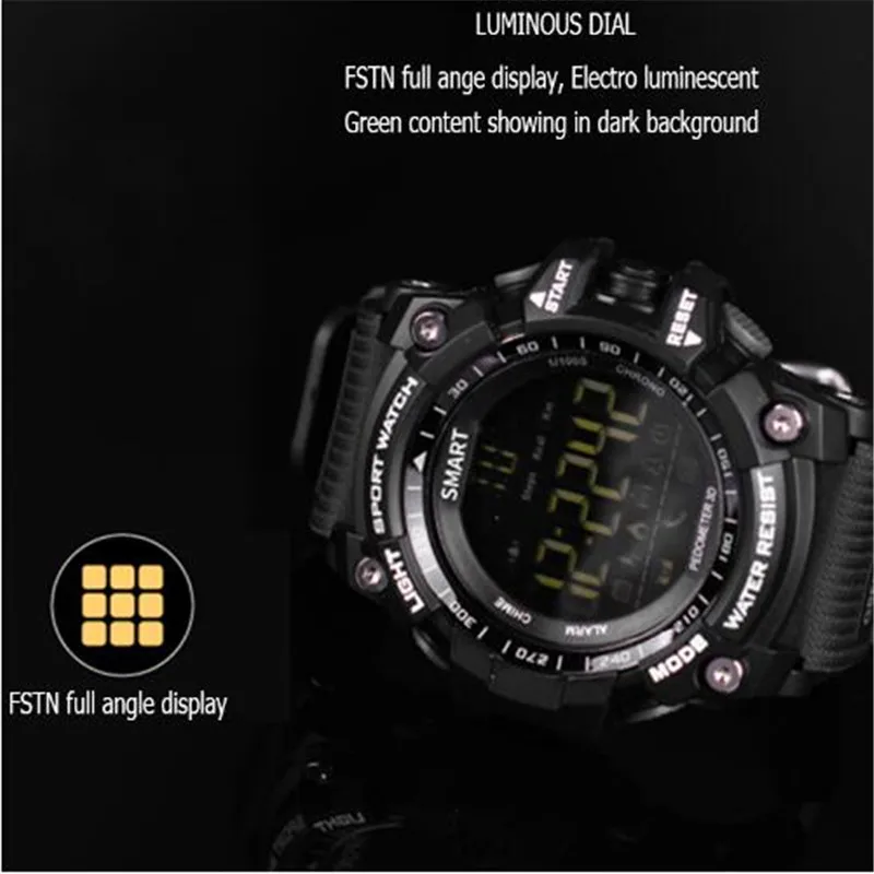  Bluetooth Clock EX16 Smart Watch Notification Remote Control Pedometer Sport BRACELET IP67 Waterpro - 32858107767