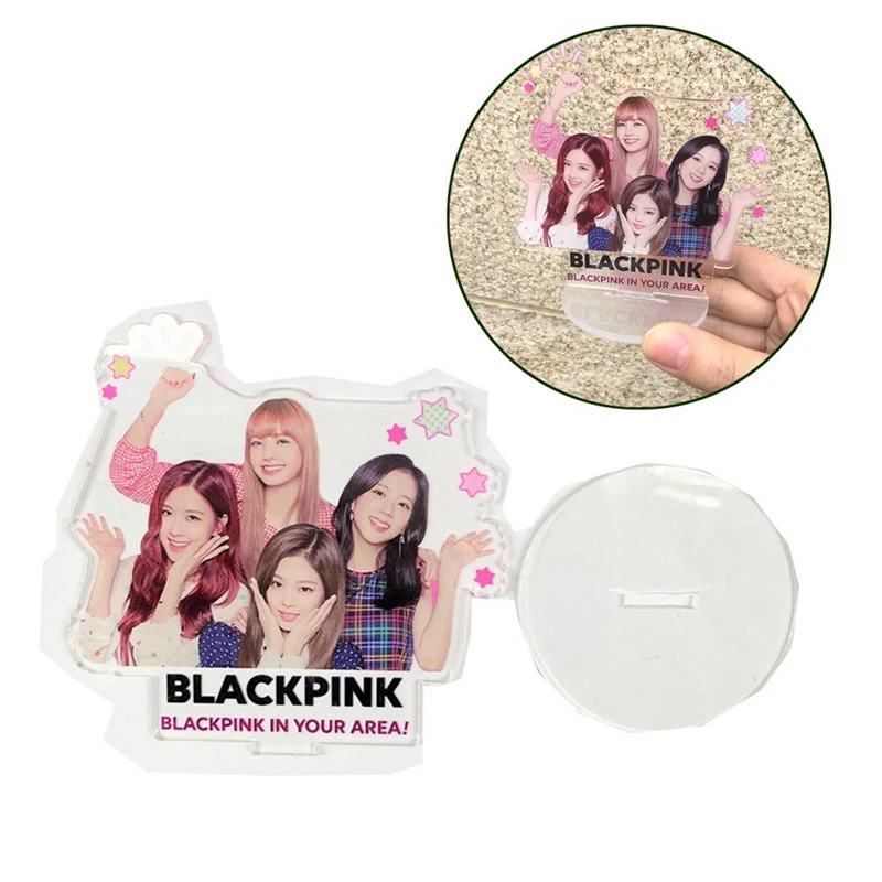 

Kpop Blackpink Members Acrylic Standee Action Figure Doll Lisa Rose Jennie Standing Table Decor