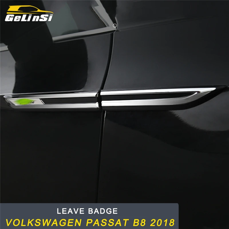 

GELINSI Decoration Leave Badge Emblem Cover Trim Frame Sticker Exterior Accessories For Volkswagen Passat B8 2018 Car Styling