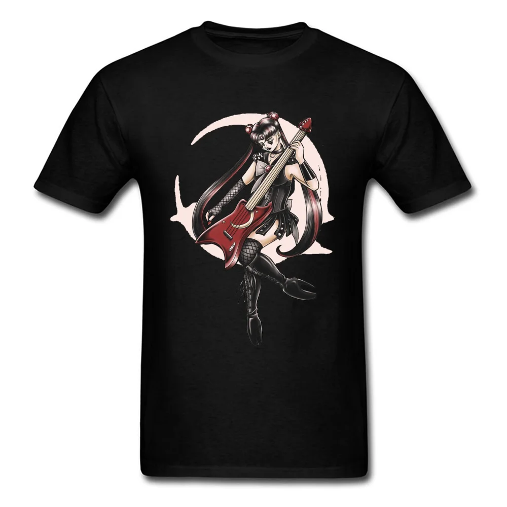 

Punk Men T-shirts Sailor Moon Tees Swag Unisex Anime Tshirt Black Heavy Metal Moon 3D Valentine's DAY Women Gift Top Clothing