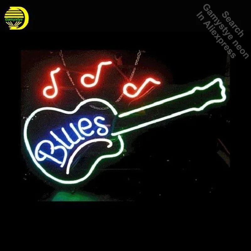 Blues Guitar Music Neon Sign Gift Handcrafted Neon Bulbs Sign Glass Tube Iconic Decorate Wall Lamp signs personalized Advertise цена Blues Guitar Music Neon Sign Gift Handcrafted Neon Bulbs Sign Glass Tube Iconic Decorate Wall Lamp signs personalized Advertise цены онлайн