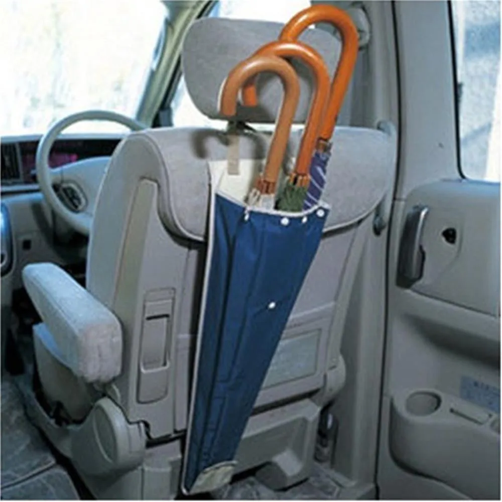 1 шт. Универсальный складной автомобильный чехол-органайзер на заднюю часть сиденья, водонепроницаемый чехол-органайзер для хранения зонта, длинная сумка, чехол, автомобильные аксессуары и xs - Цвет: Blue