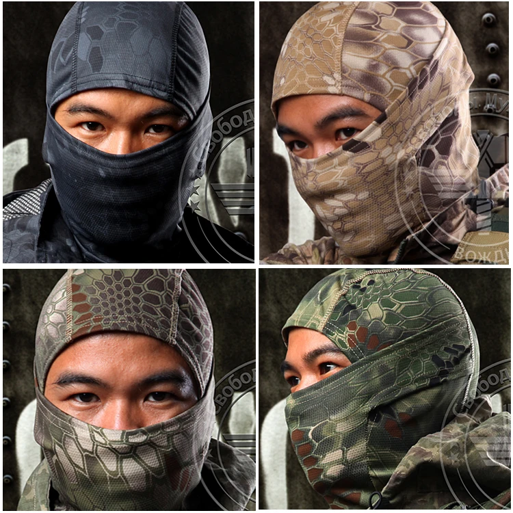 

Chiefs Rattlesnake Tactical Airsoft Hunting Wargame Breathing Dustproof Face Balaclava Mask Motorcycle Skiing Cycling Full Hood