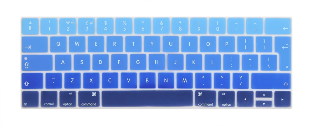 Английский евро Введите клавиатуры Обложка для 2016-2018 Macbook Pro 13 15 дюймов с Touch Bar новая модель A1706 a1707
