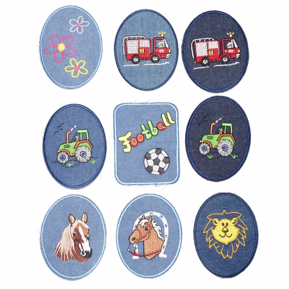 IDS 5 Colors 10 Pieces Elbow Knee Iron-on Patches Repair Patches