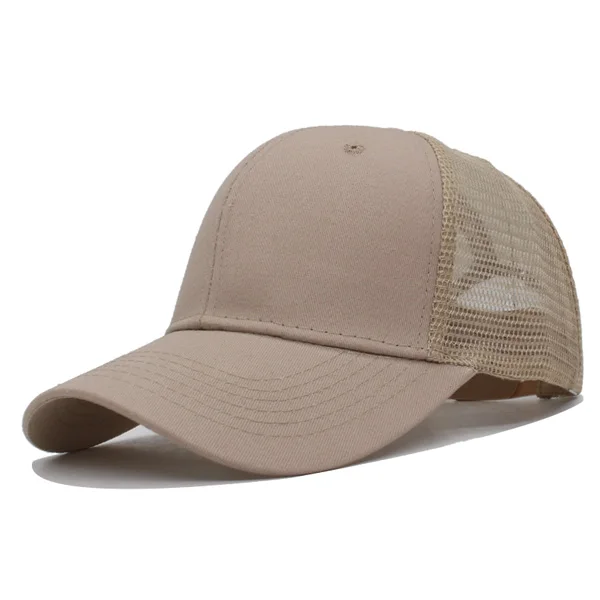 AETRUE, модная бейсбольная кепка для мужчин и женщин, сетчатые бейсболки, шапки с вышивкой для мужчин, Gorras, мужская повседневная летняя кепка для папы, бейсболка - Цвет: khaki solid