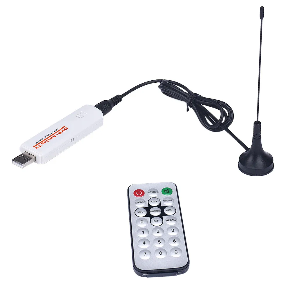Новинка DVB T2 TV Stick аналоговый usb ТВ тюнер цифровой спутниковый приемник с антенной