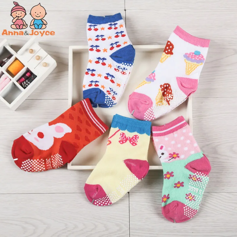 Нескользящие Детские носки для детей от 0 до 3 лет носки для младенцев Детские носки 12 шт./партия, cTWS0002