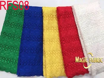 

African Fabrics guipure lace fabric for sewing african cord lace fabric for nigerian wedding15 yards/lot RFS08