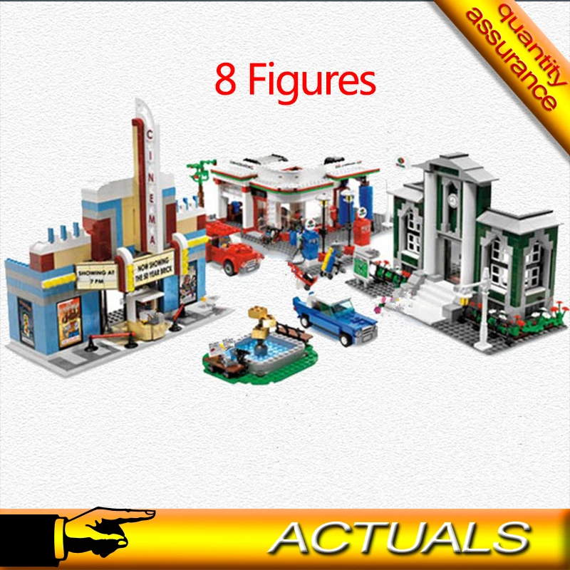 

City Creator Expert Building Blocks Town Plan Model Bricks Toys Compatible Legoed 10184 02022
