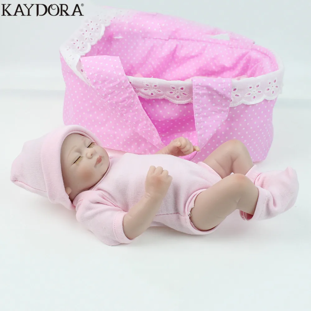 KAYDORA Мини Кукла Reborn ручная работа полностью виниловая силиконовая Детская кукла