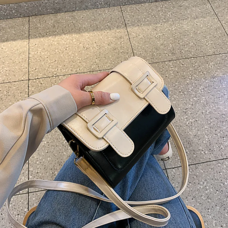 

Style Woman Package 2019 All-match Oblique Tide Satchel Single Shoulder bag Texture Package handbag pochette