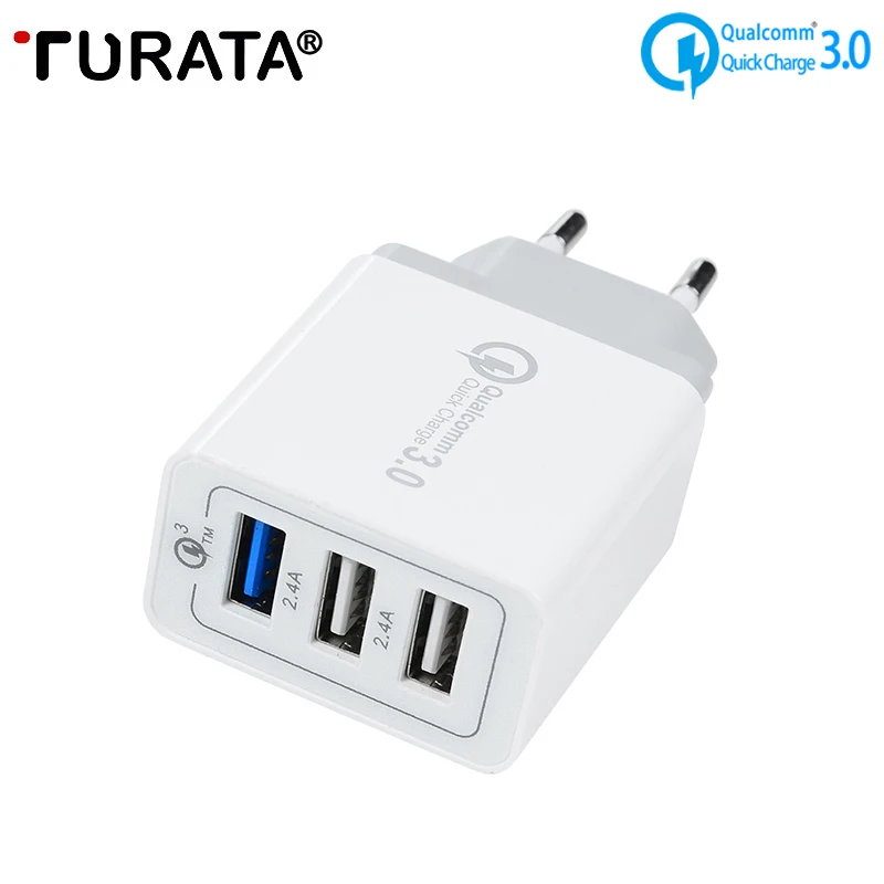 TURATA USB Зарядное устройство Quick Charge 3 0 для iPhone X 8 iPad быстрое настенное зарядное samsung