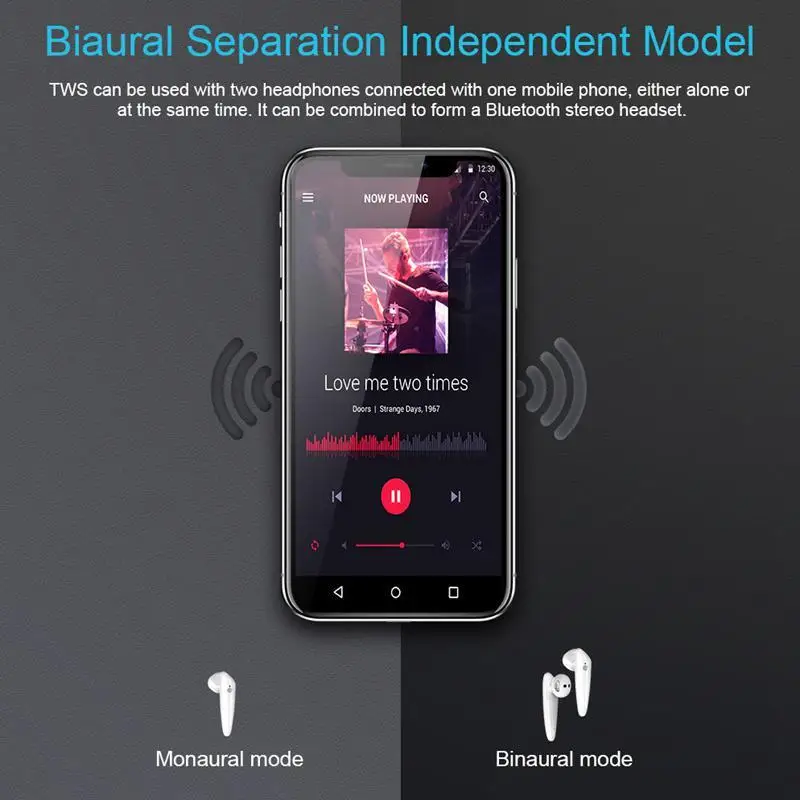 I18-TWS Спортивная bluetooth-гарнитура с беспроводной стерео микрофон Беспроводная гарнитура наушники для iPhone X Смартфон Xiaomi
