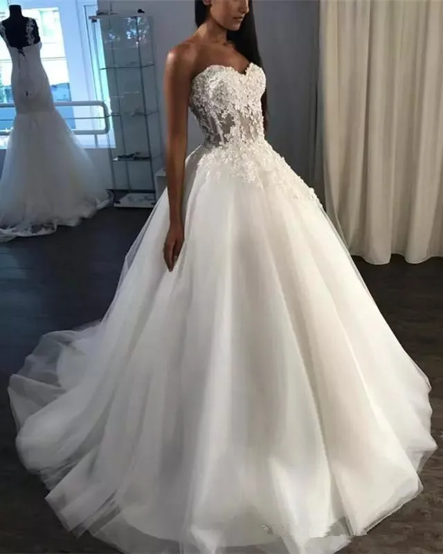 Vestido De Noiva Sexy Sweetheart Wedding Dresses 2019 Ball Gowns