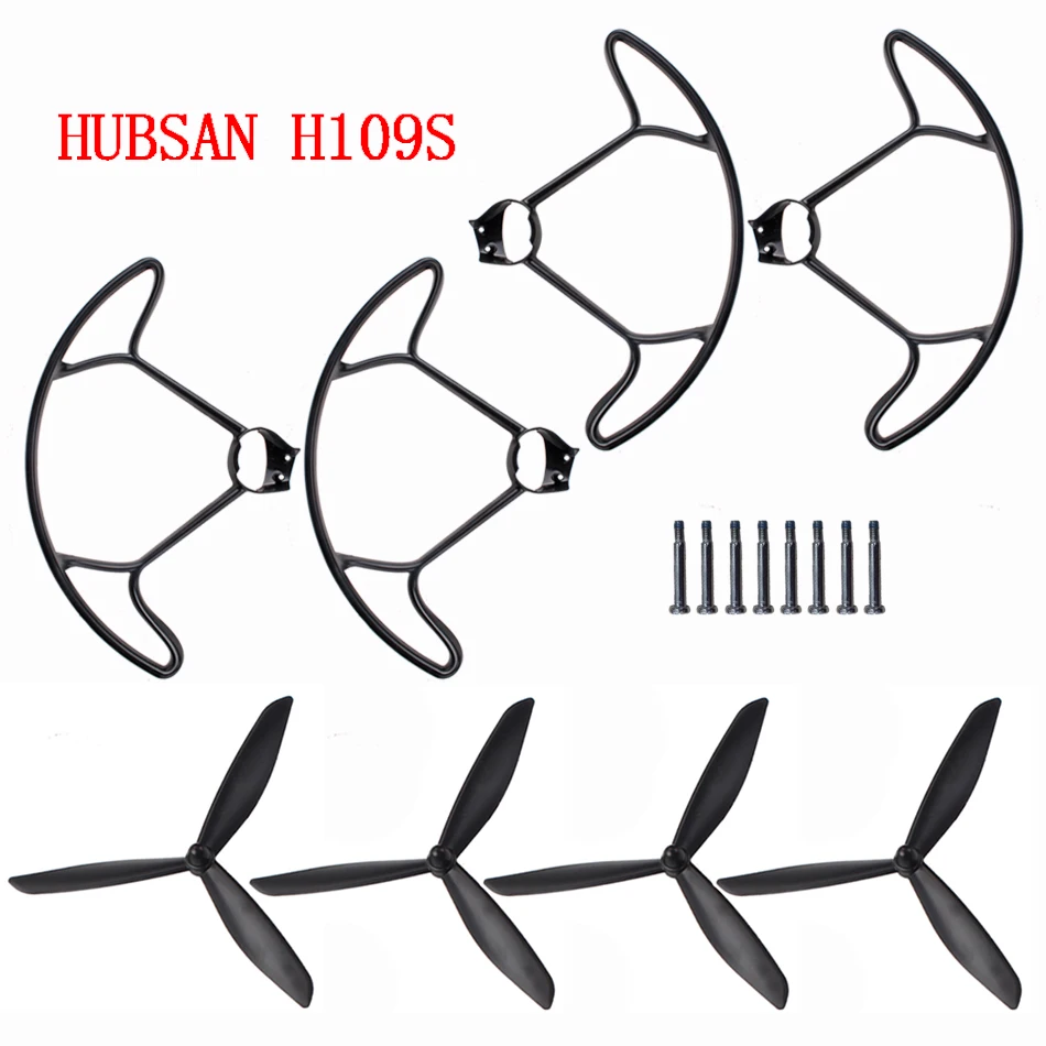 

RC Quadcopter Spare Parts Triangle Paddle Blades Guard Protection Cover for Hubsan X4 PRO H109S RC Helicopter Drone Accessories