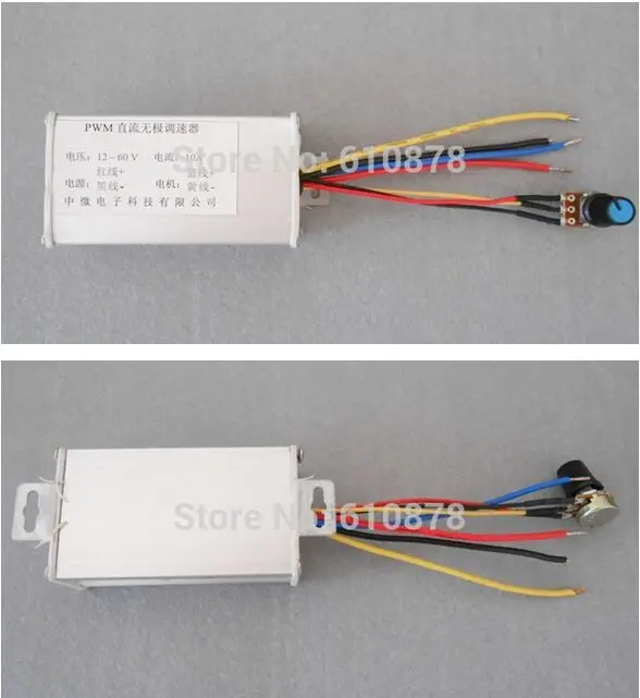 

10A PWM DC 10V 24V 60V 450W Positive Negative Reverse Stepless Change Motor Speed Regulator Pump Controller Switch
