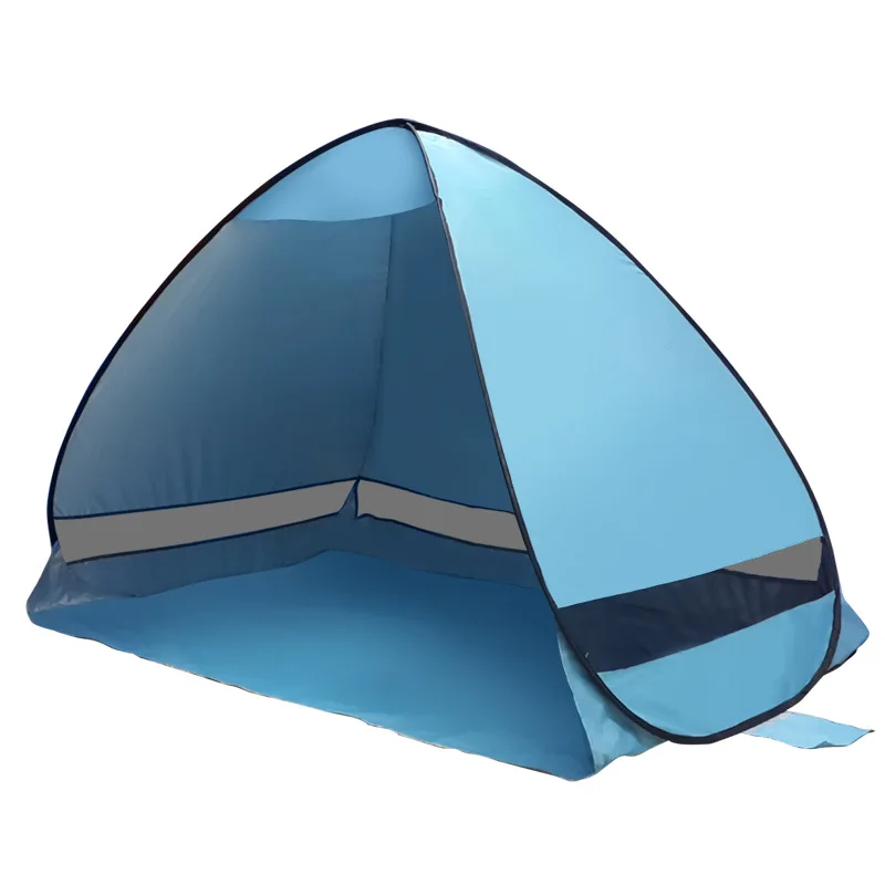 

Automatic free build camp tent baby mosquito net canopy for bed collapsible sand beach tent UV protection camping fold up beds