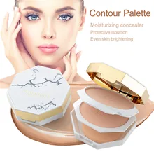 TLM бренд профессиональный макияж лица 2 цвета бронзер и хайлайтер Палитра порошок макияж светящийся набор Палитра контур хайлайтер