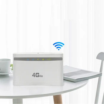 

300mbps Wiress 4G LTE CPE Unlock WIFI Router support connect external antennas with sim card slot and LAN port Office Network